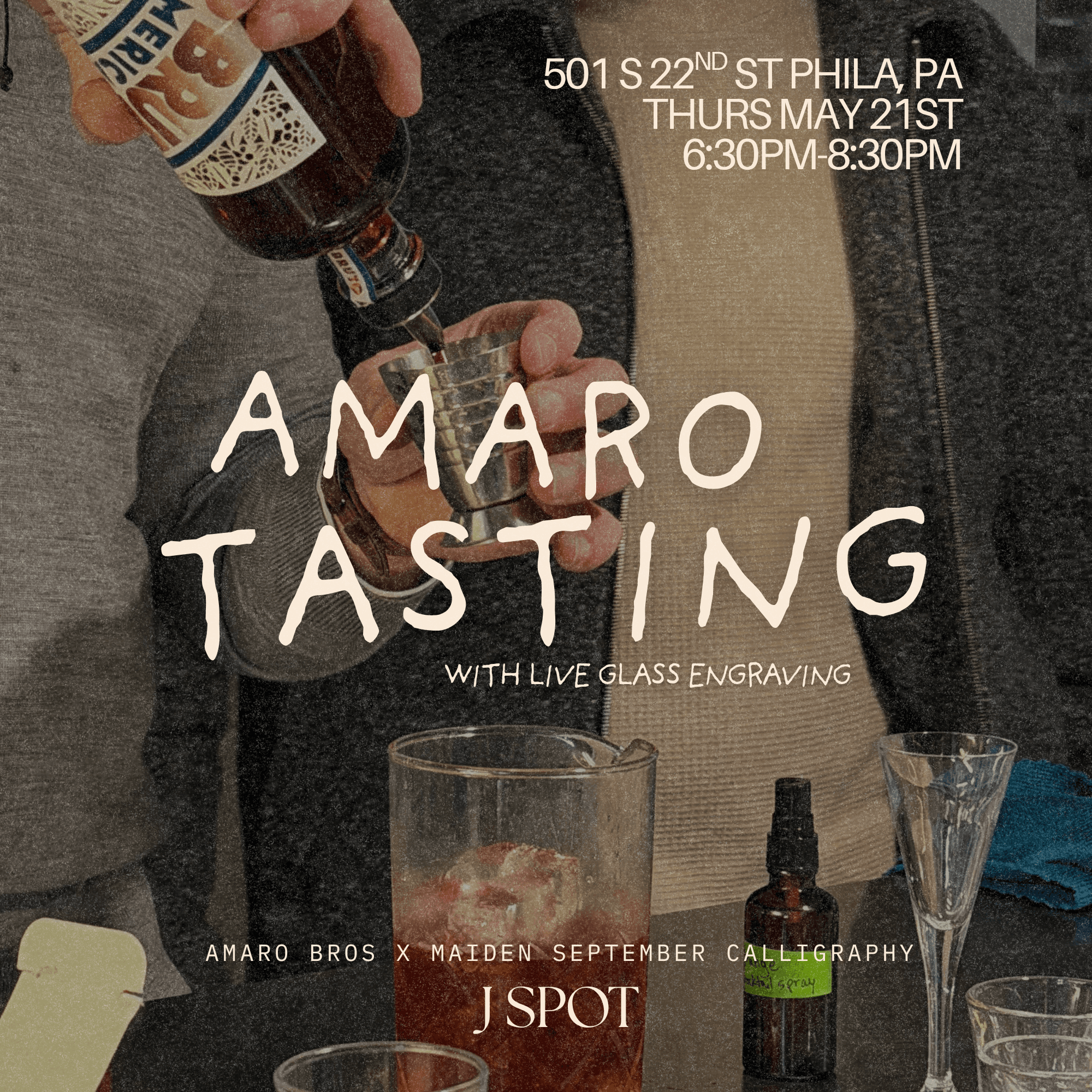Amaro Night at The J Spot: Sip, Socialize & Personalize